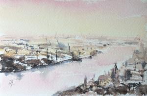 Watercolor: Sunset Watercolor: Sunset