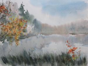 Watercolor: The beginnig of Autumn Watercolor: The beginnig of Autumn