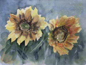 Watercolor: Sunflowers Watercolor: Sunflowers