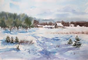 Watercolor: Winter Watercolor: Winter
