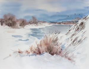 Watercolor: February Thaw Watercolor: February Thaw