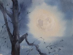 Watercolor: Night Watercolor: Night