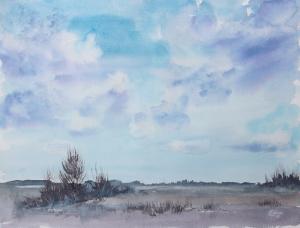 Watercolor: Spring Sky Watercolor: Spring Sky
