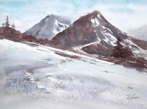 Watercolor: Mountain Trail Watercolor: Mountain Trail