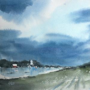 Watercolor: Before the rain Watercolor: Before the rain