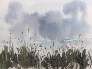 Watercolor: Before the rain Watercolor: Before the rain