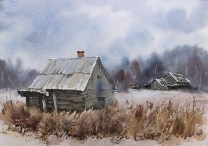 Watercolor: Abandoned places Watercolor: Abandoned places