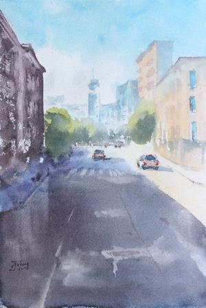 Watercolor: Cityscape Watercolor: Cityscape