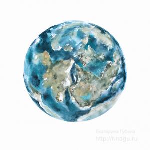 Watercolor: Ancient Earth Watercolor: Ancient Earth
