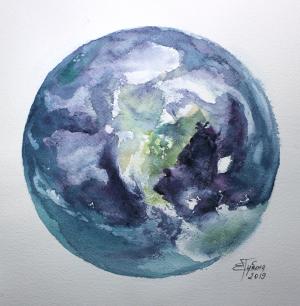 Watercolor: Planet Earth Watercolor: Planet Earth