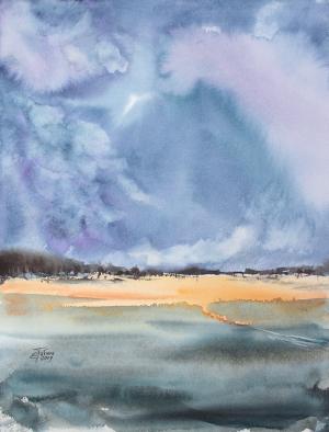 Watercolor: After a thunderstorm #2 Watercolor: After a thunderstorm #2