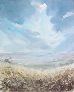 Watercolor painting: Skyline Watercolor painting: Skyline